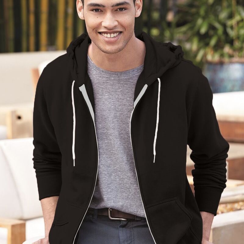 Unisex Lightweight Full-Zip Hooded Sweatshirt Thumbnail