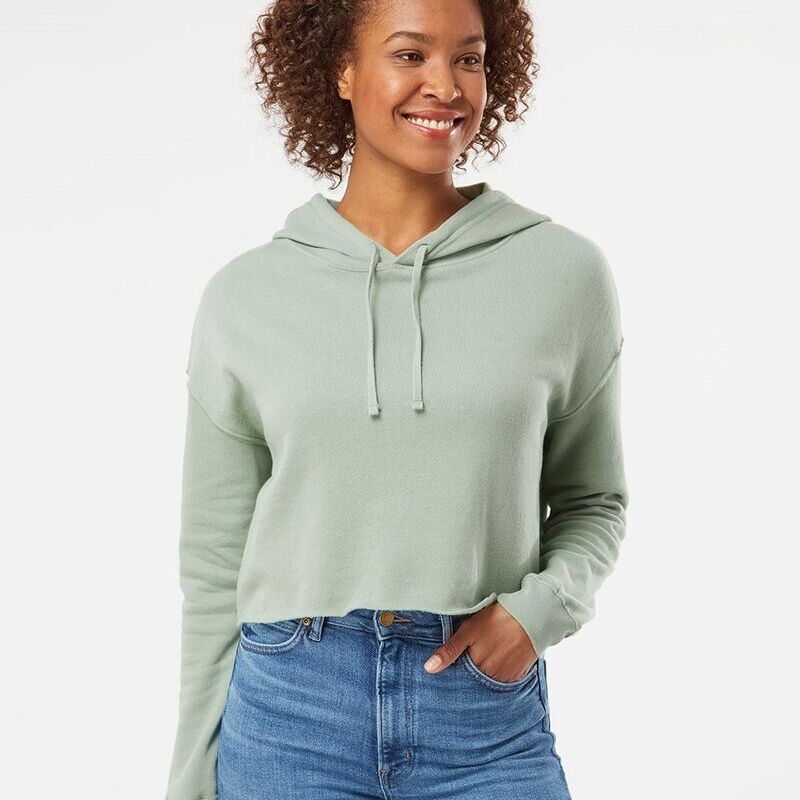 Independent Women’s Lightweight Crop Hoodie Thumbnail